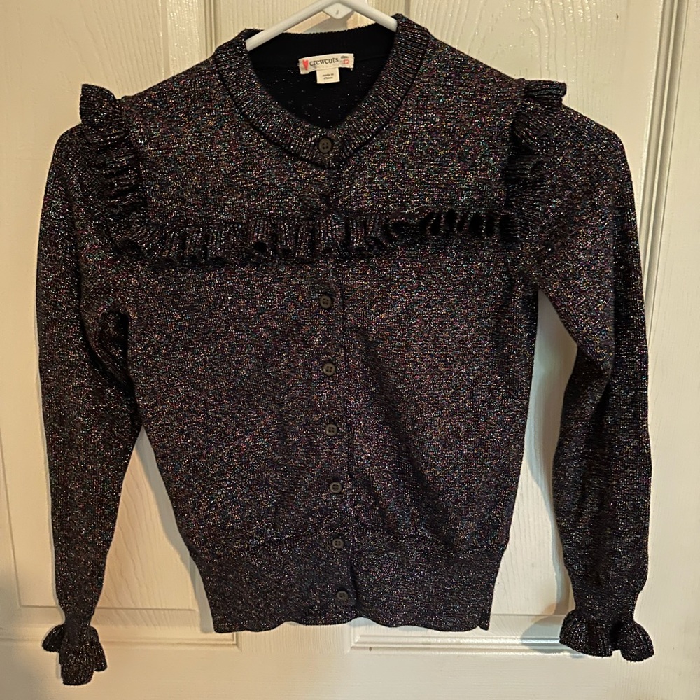 PUC Crewcuts sparkle thread button up sweater